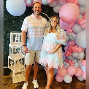 Beautiful gaze dress pink/blue